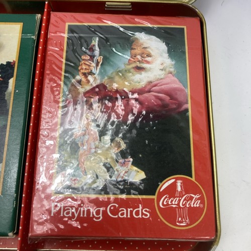 3 Coca-Cola Christmas Playing Card Tins 1994, 1996, 1997 Limited Edition 6 Decks - Picture 15 of 23