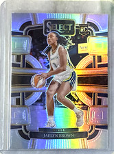 Jaelyn Brown RC 2024 Panini Select WNBA Silver Prizm Rookie Card-#4 Dallas Wings