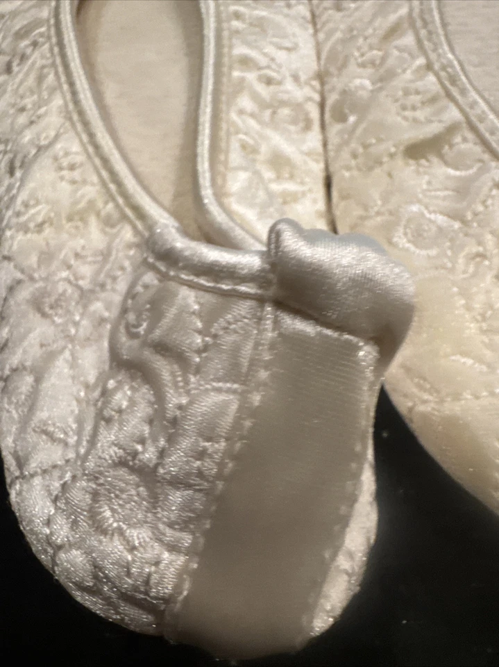 Zapatillas confort espuma isotoner grandes 8-9 satinadas 1997 de colección suela de cuero rosa Foto 2 de 4