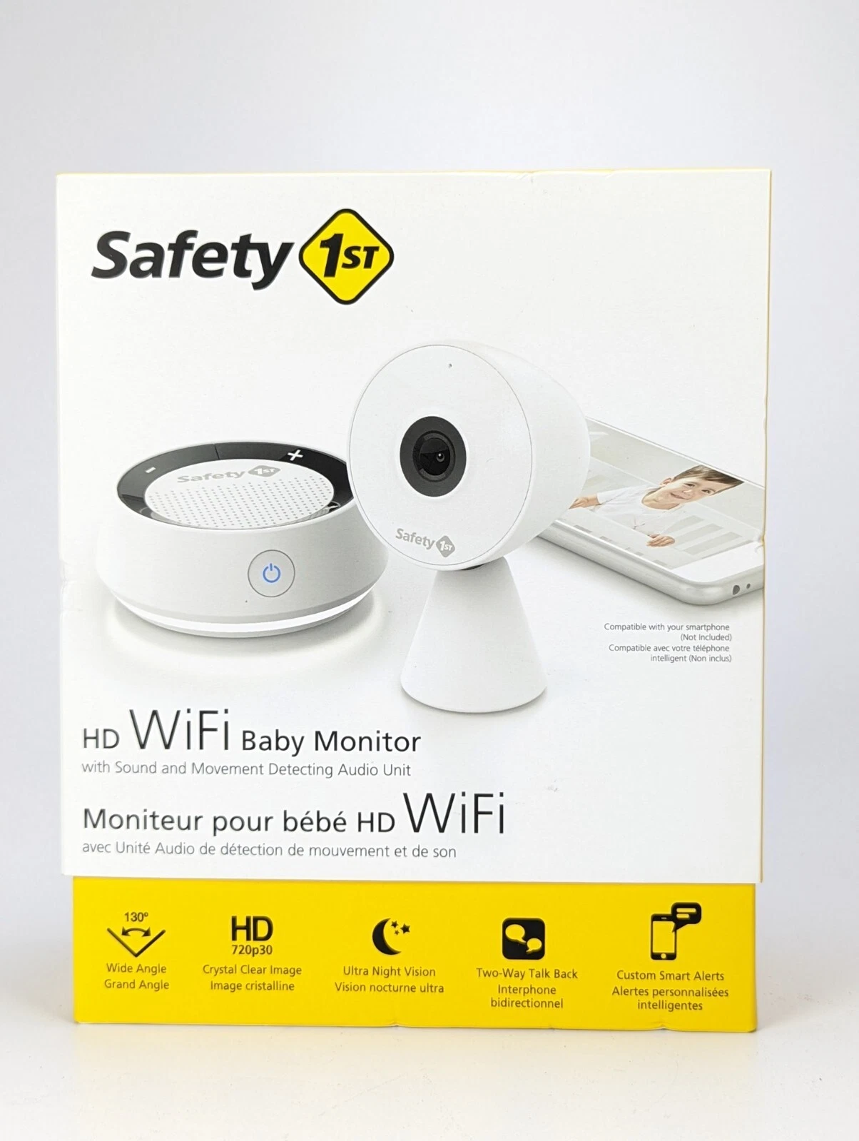 Safety 1st HD Wi-Fi Baby Monitor Camera with Sound and Movement-Detecting Audio