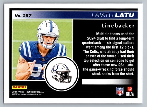 2024 Panini Zenith Football Retail Base 1-200 Pick your card - Picture 253 of 277