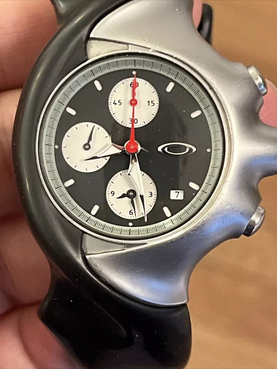 Oakley Detonator (?) Chronograph Watch Stainless Steel Black