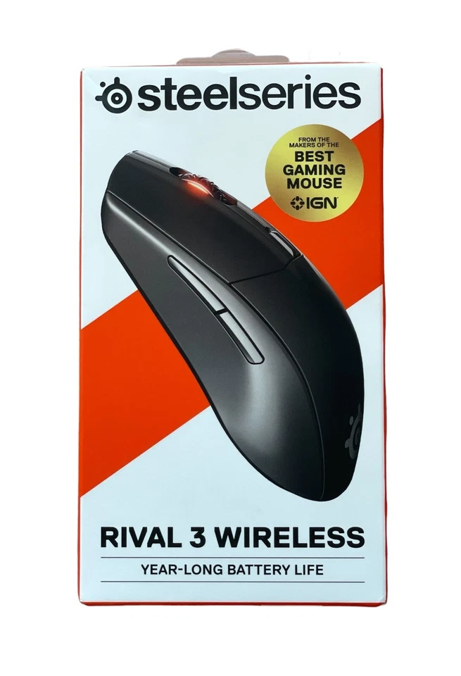 SteelSeries Rival 3 Wireless Gaming Mouse, Black (D567) - Image 3 of 4