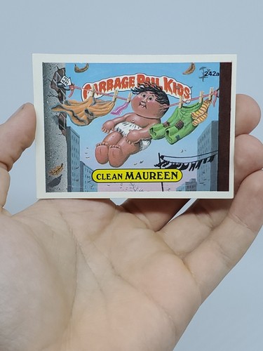 Vintage GPK 1986 Topps "Clean Maureen" Card 242A Garbage Pail Kids OS6 - Picture 6 of 8