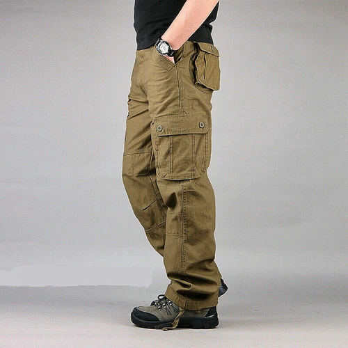 Men's   Outdoor Pocket Pants Tactical Cargo Army Work Trousers Plus Size - Picture 9 of 27