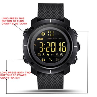 Men's Smart Watch Waterproof Call SMS Notification Sport Smartwatch LEDBacklight