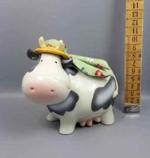 La fattoria di zoe linea Vintage porcellana decorati a mano " Mucca"