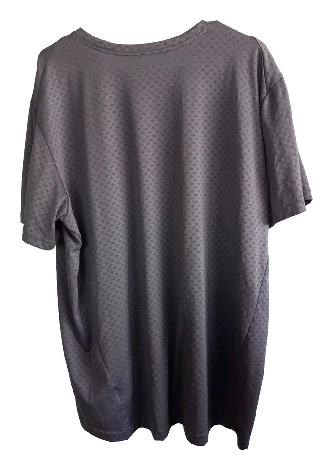 Nike Dri-FIT Men's 2XL Short Sweat Crewneck Stretch T-Shirt Mesh Metallic Gray - Image 4 of 4