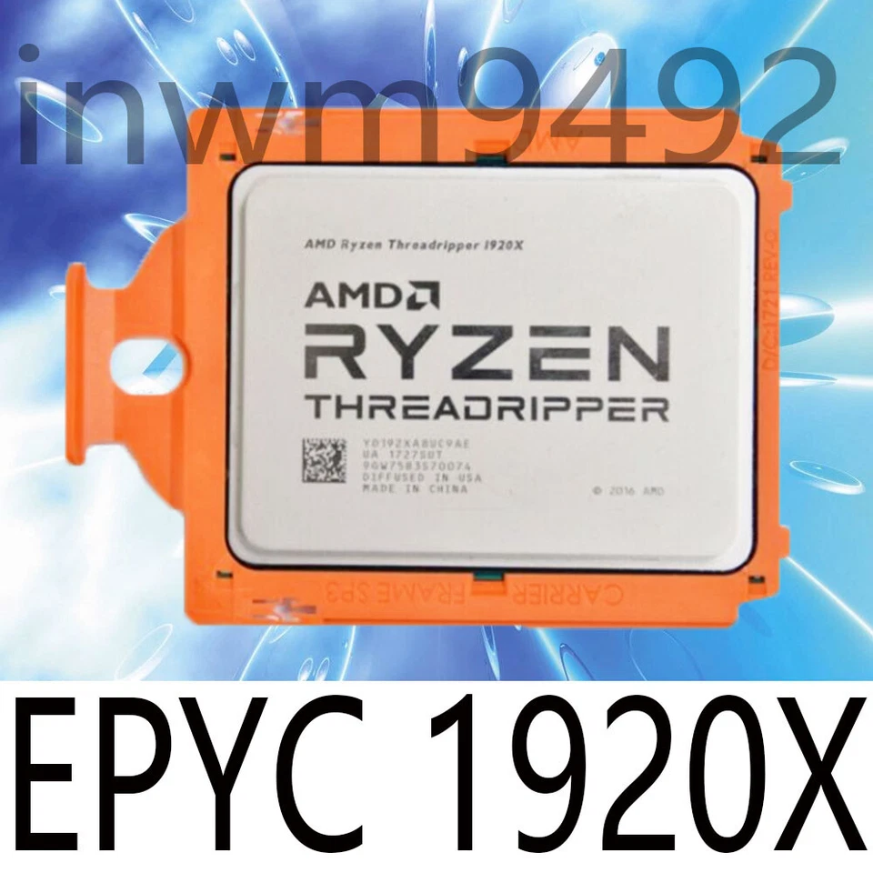 AMD Ryzen 1920X Threadripper supports 3.5 GHz 12-core x399 socket str4 processor - Image 2 of 2
