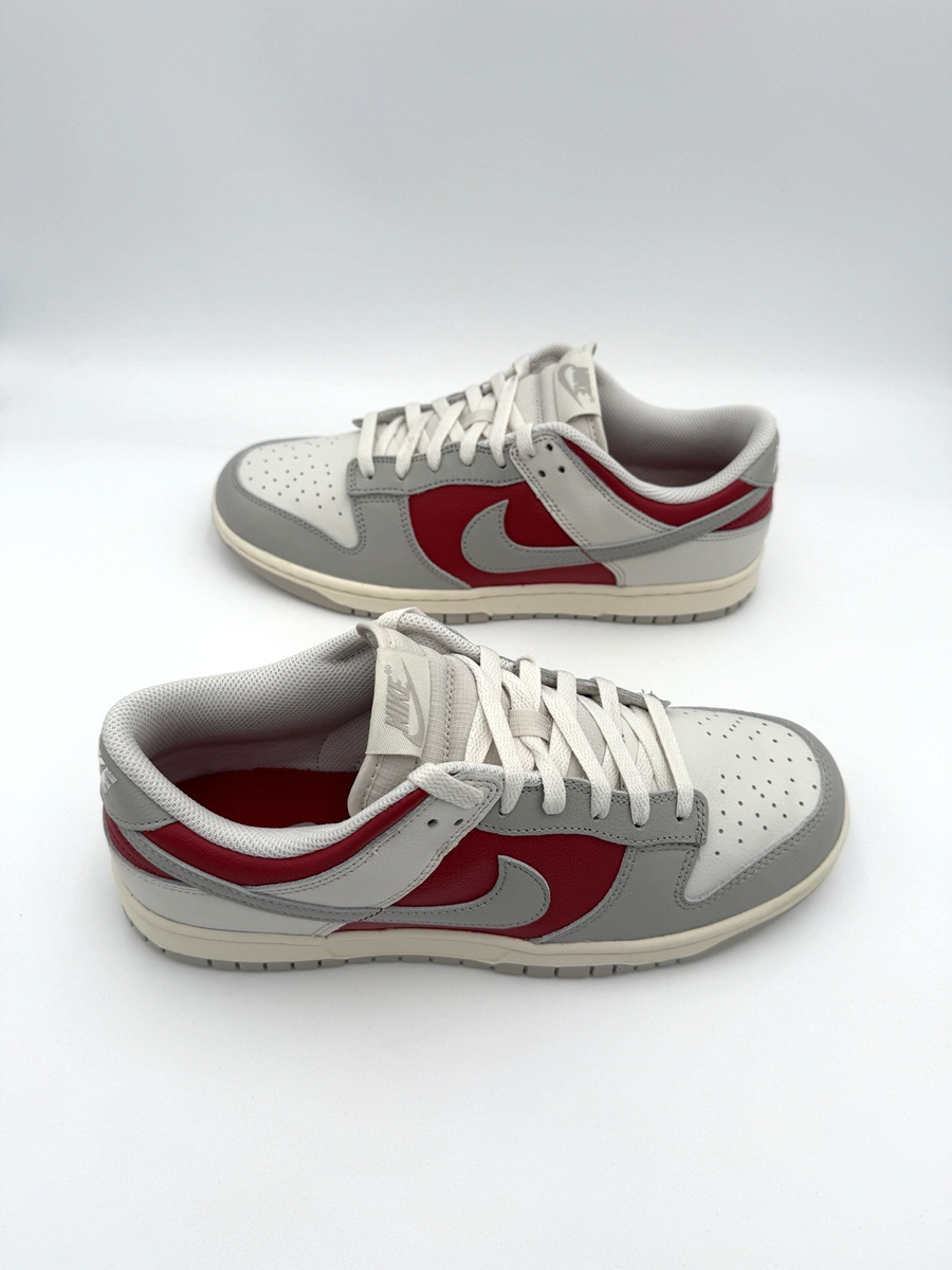 Nike Dunk Low Light Iron Ore Gym Red HJ9093-030 Men's Size New | eBay