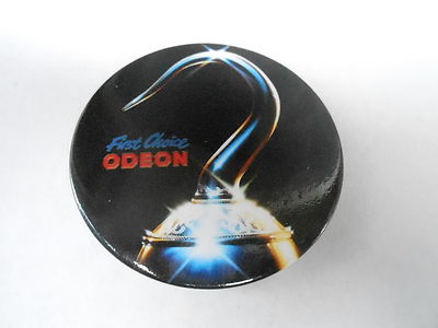 VINTAGE PROMO PINBACK BUTTON #84-007 - MOVIE - FIRST CHOICE ODEON