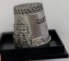 Pewter Thimble, Castle Rising, In Plastic Case, New, Decorative