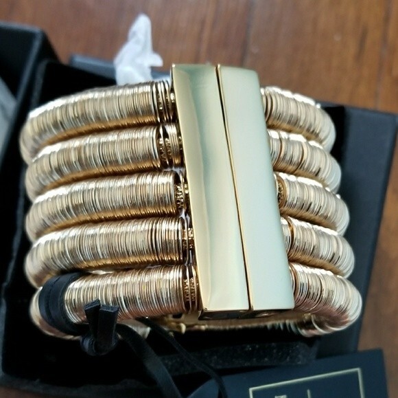 NIB Balmain HM Gold Roped Multi-strand Necklace Choker