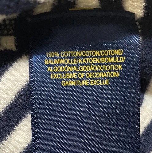 Polo Ralph Lauren Sweater Youth Kids 6 Blue White Stripe Long Sleeve Logo Pony - Picture 5 of 9