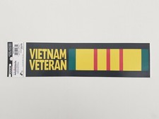 VIETNAM VETERAN - 3" x 11" - Sticker Decal - Long Lasting Non Fading - USA