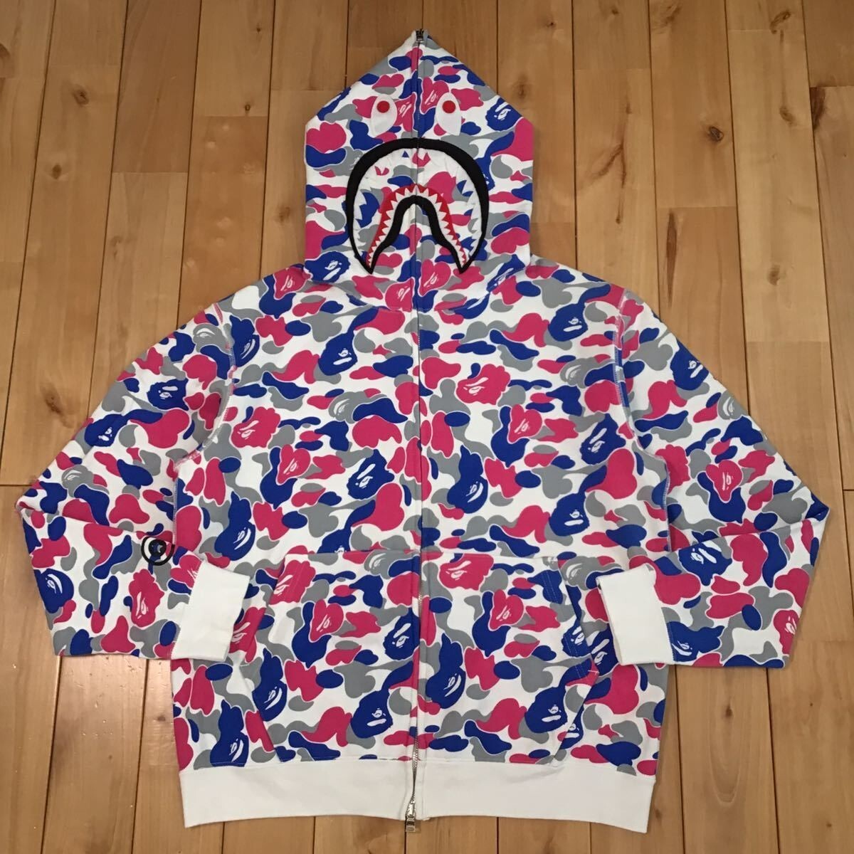 BAPE Niigata city camo Shark full zip hoodie NIGO A Bathing Ape Size S