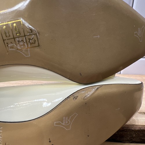 Marisa Atelier Handmade Women's 7.5 US 38 EU Delicat Crème Leather Kitten Heel - Picture 12 of 12