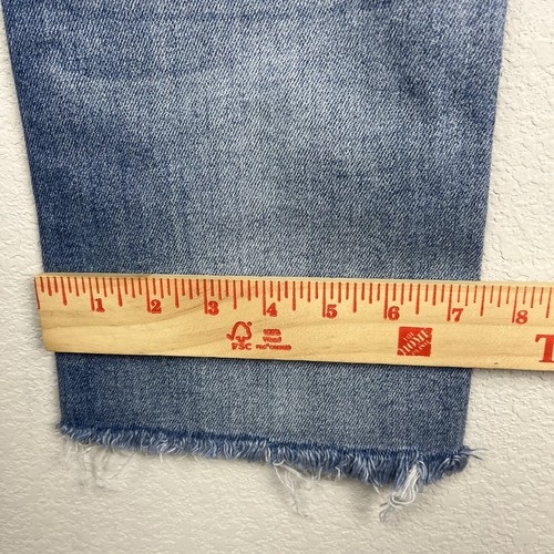 Judy Blue Jeans Womens 3/26 (27W x 21L) Medium Wash Mid Rise Bootcut Raw Hem - Picture 15 of 16