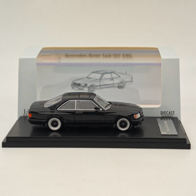 1/64 RM Mercedes-Benz 560 SEC AMG Black Diecast Toys Car Collection RHINO MODEL