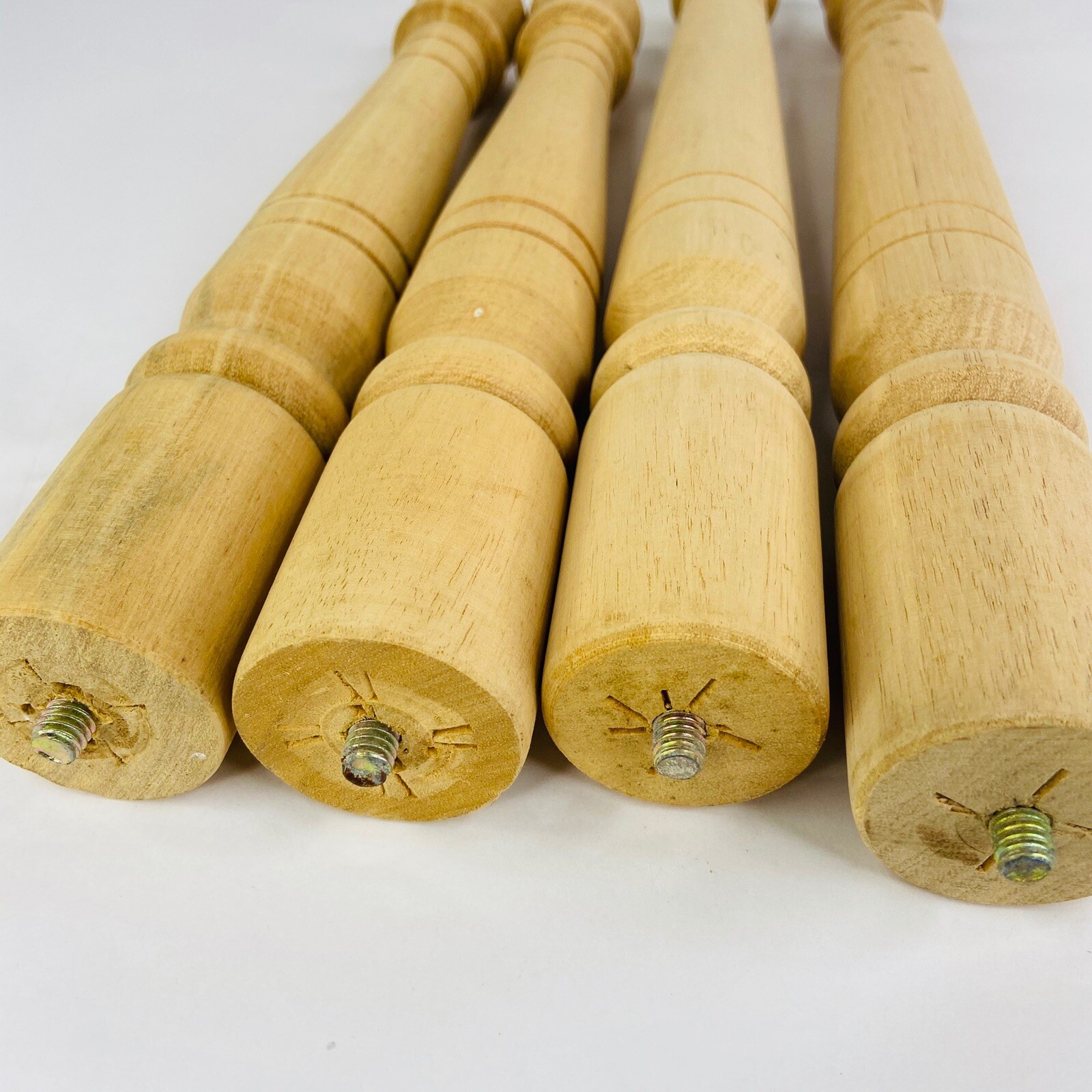 Vintage Wood Table Legs Gerber Early American Deluxe Style 12" and 14