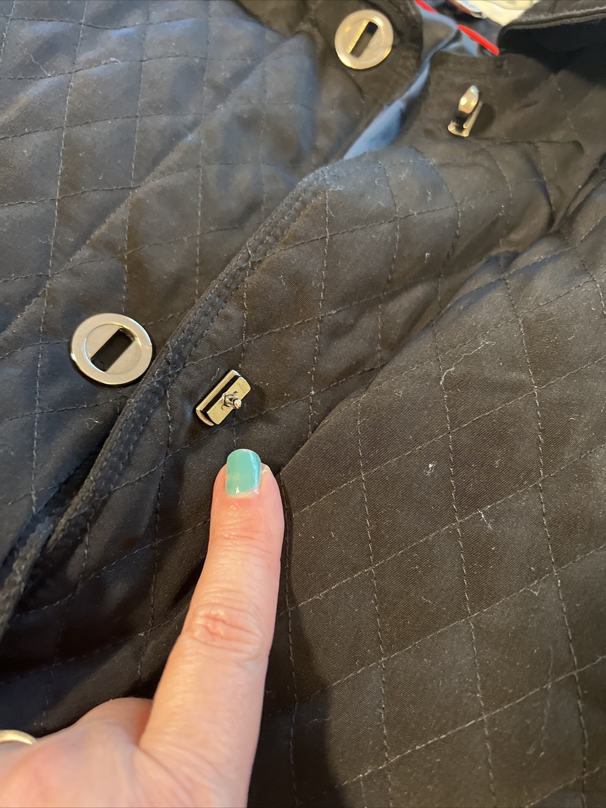 talbots stretch Black button up jacket medium wom… - image 15