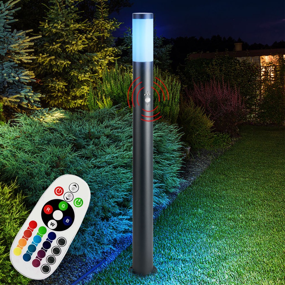 Lampada Da Esterno Hofstein A Palo Con 2 Prese, Antracite, IP44, Attacco E27