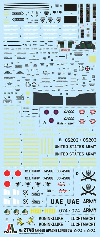 AH-64D APACHE LONGBOW ITALERI 1:48 2748 - Immagine 4 di 4