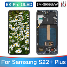 Black For Samsung Galaxy S22 Plus S906 OLED Screen Display Assembly Replacement