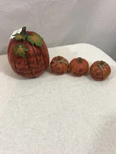 Transpac lot of 4 pumpkins - NEW