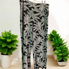 J. Jill Wearever Collection Smooth Fit Full Leg Floral Print Pants M