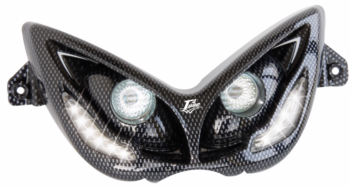 Optique de phare RR8 MBK 50 Booster/Yamaha 50 BW's 1999-2003 Blanc
