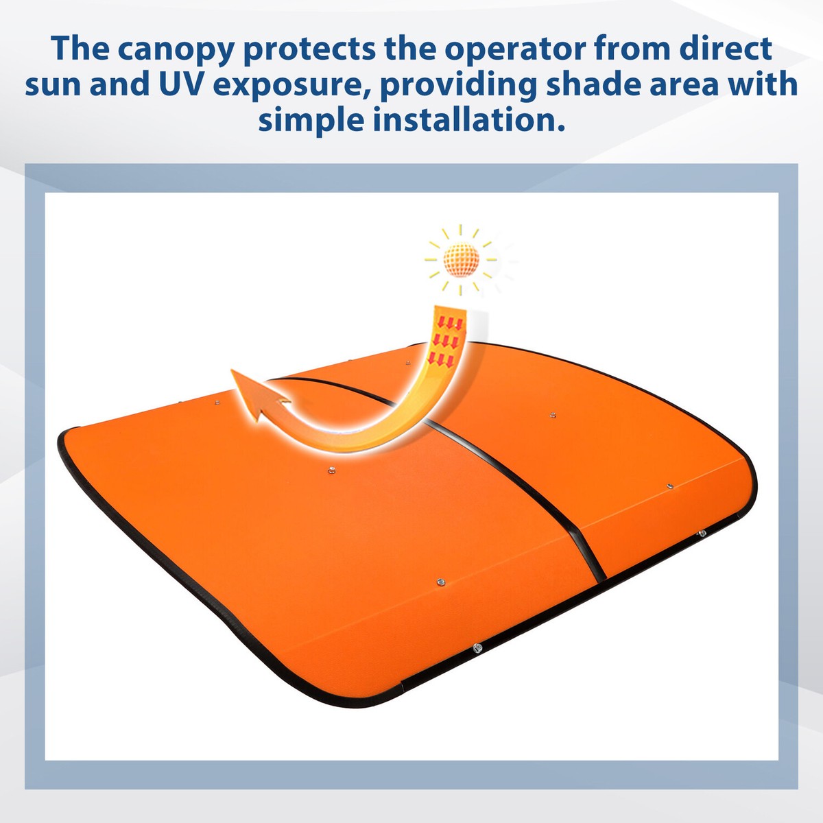Orange Tractor Canopy For Tractors Mowers ROPS Replace for Tuff