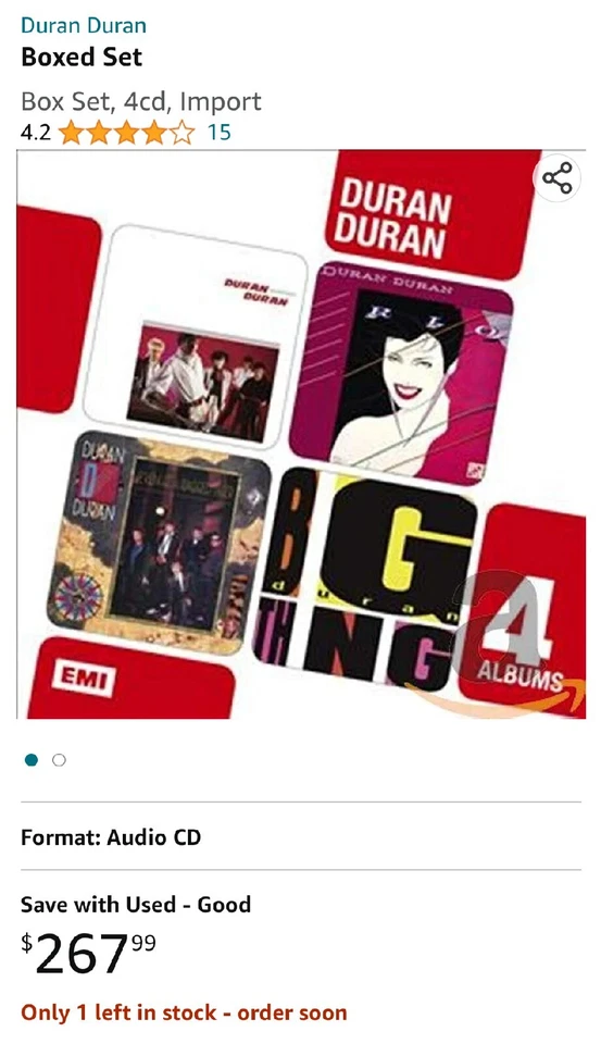 Duran Duran 4 Albums EMI out of print! - Image 3 of 4