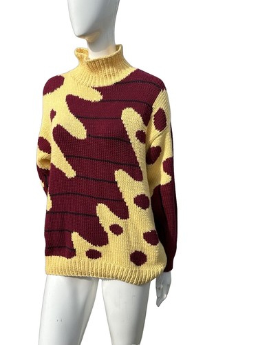 Vintage 90'S Lands' End cotton knit sweater made in the USA size M