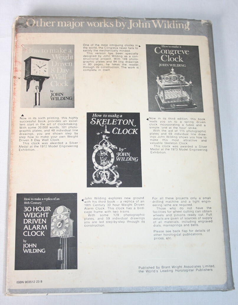 How to Repair Antique Clocks by John Wilding, 3 volumes 9780903512251