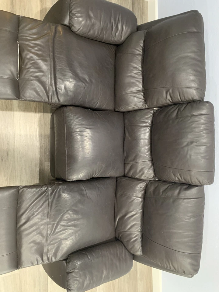 recliner sofa set - 3 Seater Sofa And 2 Seater Sofa - Brown For Pick Up - Image 4 of 4