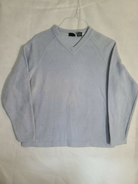 Womens New York and Co Size L Fleece Sweatshirt Lilac ha