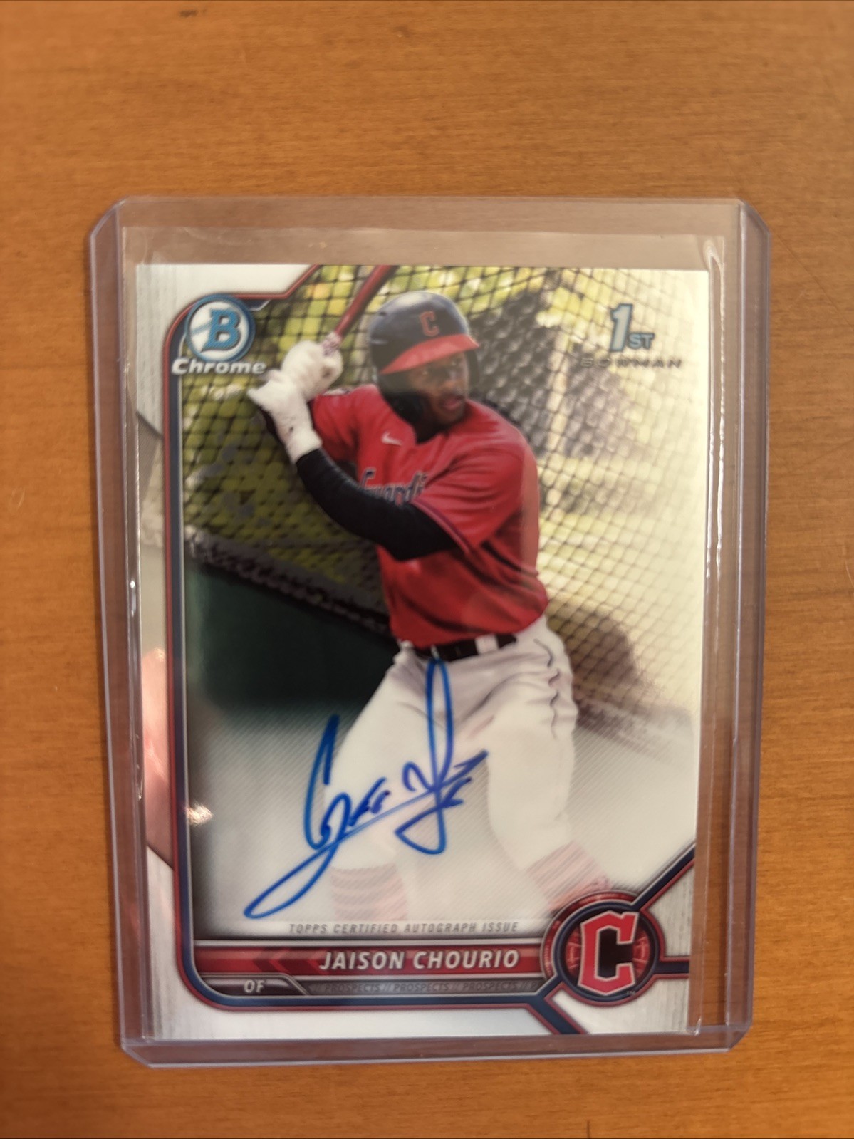 2022 Bowman Chrome 1st Jaison Chourio Autograph Auto Guardians #CPA-JCO