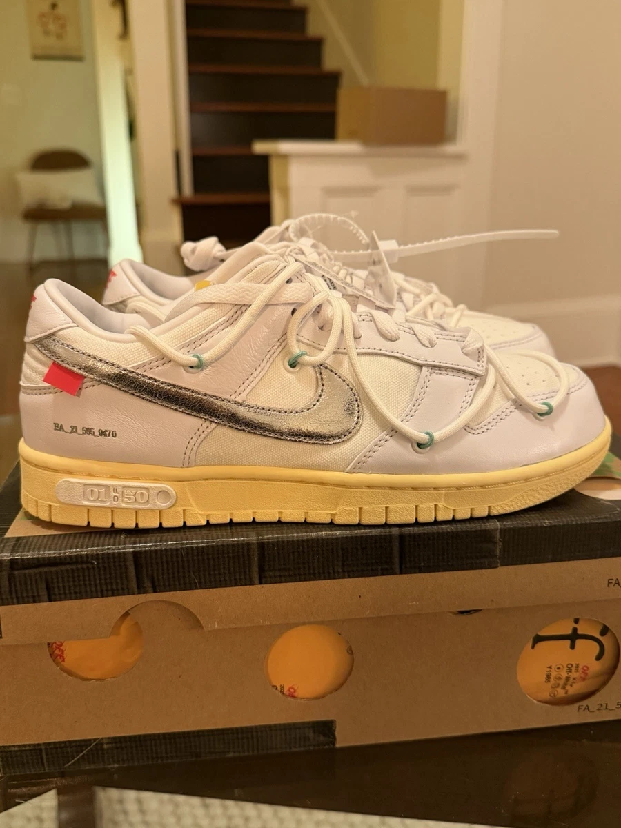Preços baixos em Nike Off-White x Dunk Low Lot 01 of 50 | eBay