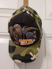 Jurassic World Camouflage/Black Adjustable Baseball Cap Hat T. rex Dinosaur OS