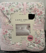 Laura Ashley Quartet Pink White and Green Flo...