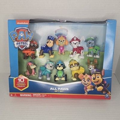 Nickelodeon PAW PATROL All Pups 10 Action Figure Gift Pack New