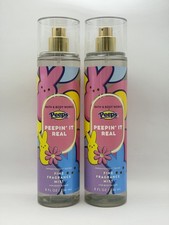 PEEPS LOT OF 2 FRAGRANCE MIST BODY SPRAYS BATH AND BODY WORKS PEEPIN  IT REAL