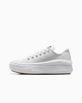 Converse Women's Chuck All Star Platform Move Low White/White/White  570257C