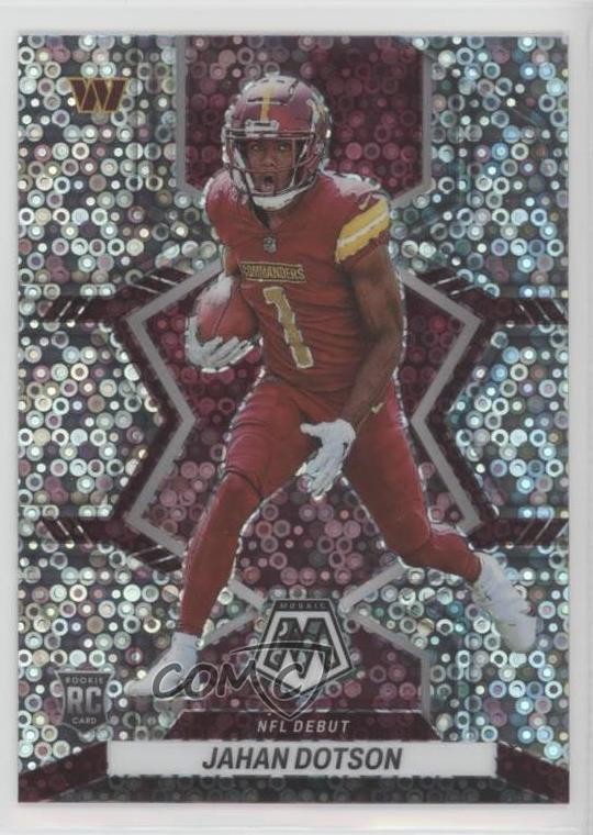 2022 Panini Mosaic NFL Debut No Huddle Silver Prizm Jahan Dotson #280 03rk