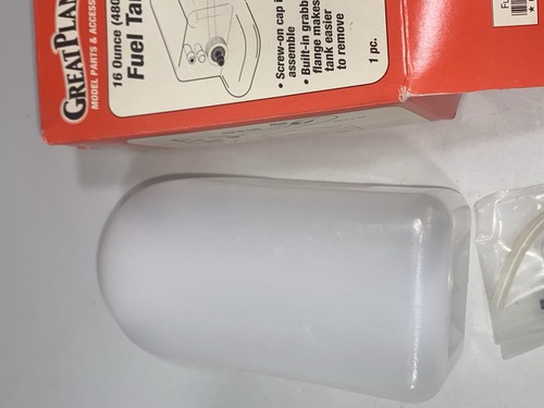Rare Vintage Great Planes 16 Ounce 480 CC LARGE Fuel Tank GPMQ4107 New - Picture 4 of 6