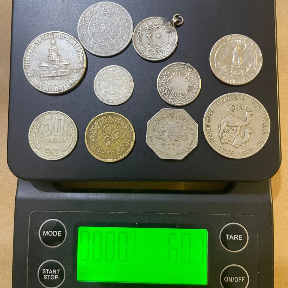 Premium Lot of 10 Old World Coins – Silver, Ottoman, USA – Rare Middle East Mix - Image 2 of 2