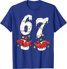 Number 67 Matching Six Seven Meme Christmas Unisex T-Shirt