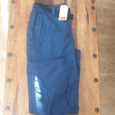 Cotton Traders Waterproof Fleece Lined Walking Trousers L 29" W 29" Blue  BNWT