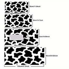 40 90cmAdorable Mouse Pad Featuring Black And White Cow Patterns,Available i